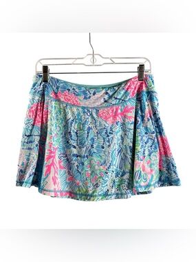 Lilly Pulitzer Luxletic Aila Skort Multicolor Printed Flare Tennis Skort $118